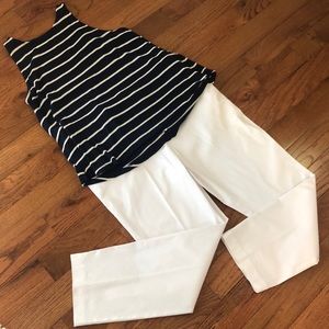 Straight leg White Pants